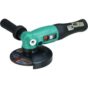 Dynabrade 52633 5-Inch 127 mm Diameter Right Angle Depressed Center Wheel Grinder, 1.3 HP, 12000 RPM, Side Exhaust, 5/8-Inch - 11 Spindle Thread,Teal