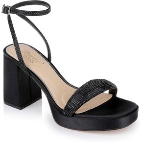 Jewel Badgley Mischka Teddi Platform Block Heels
