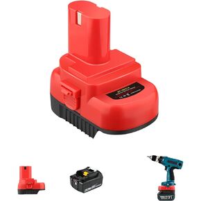 لمحول بطارية ماكيتا، قم بتحويل بطارية ليثيوم ماكيتا 18 فولت إلى محول بطارية NiCad NiMH 12 فولت 14.4 فولت (1) in Kuwait