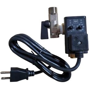 Micro Clean Automatic Electronic Condensate Timer Drain (1/4", 3/8", 1/2") Programmable for Compressed Air Tanks, Filters, Separators, Dryers (115 Volt) (1/4")