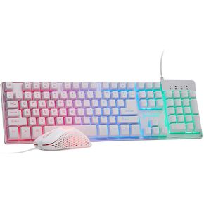 Skytech Gaming Classic RGB Gaming Mouse & Keyboard Combo, Customizable Chroma RGB Lighting, Max 6200 DPI & 104 Keys USB Wired Mouse & Keyboard, Ergonmic Comfortable Feel Design, Color Black
