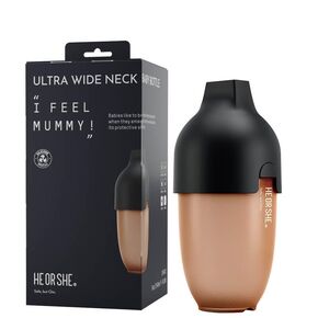 Ultra Wide Neck Baby Bottle, Newborn Baby Feed Set, Silicon Baby Bottle, Food Grade Baby Bottle, Hand Free Baby Milk Bottle, Anti Colic bpa Free Silicone Wide Neck Baby Feed Bottle, black
