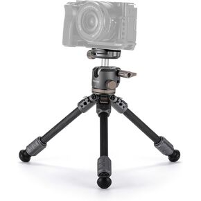 Tilta Tabletop Ball Head with 1-Stage Carbon Fiber Tripod Legs (3KG) - Space Gray