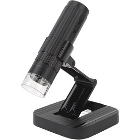 1000X USB Digital Microscope, 1080P HD 8 LED Handheld Microscope Camera with One Record for Circuit Board Portable and Rechargeable, Expand View on Computer