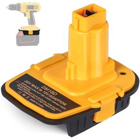 DM18D Adapter for Dewalt 18V to 20V Battery, Upgraded for DCA1820 Converter Fit for Dewalt 20V & for Milwaukee M18 Battery Use for Dewalt 18V Nicad & NiMh Tools