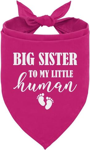 Big Sister Dog Bandana, Pink Dog Bandana, Big Sister Bandana for Dog, Gender Reveal Dog Bandana, Baby Announcement Dog Bandana, Dog Bandana for Small Medium Large Dogs, Dog Triangle Scarf (D4) in Saudi Arabia
