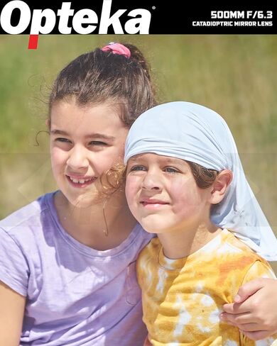 Opteka 500mm f/6.3 (with 2X- 1000mm) Telephoto Mirror Lens for Canon EF-Mount EOS 90D, 80D, 77D, 70D, 60D, 50D, 7D, 6D, 5D, 5DS, 1DS, T8, T8i, T7i, T7s, T7, T6s, T6i, T6, T5, SL3 and SL2 DSLR Cameras in Kuwait