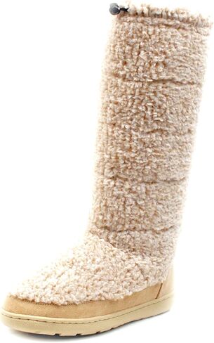 Luckers Women’s Two-Toned Tall Fluffy Slipper Boot in Saudi Arabia