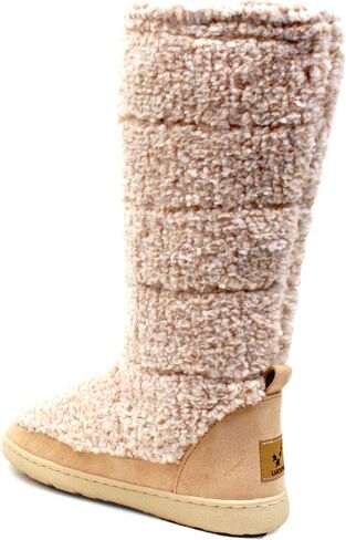 Luckers Women’s Two-Toned Tall Fluffy Slipper Boot in Saudi Arabia