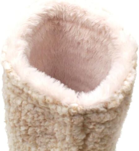 Luckers Women’s Two-Toned Tall Fluffy Slipper Boot in Saudi Arabia