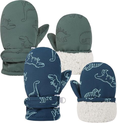 Sea Zaela Baby Toddler Winter Mittens Waterproof Fleece Lined Infant Gloves | Winter Infant Baby Boys Girls Snow Warm Gloves in Saudi Arabia
