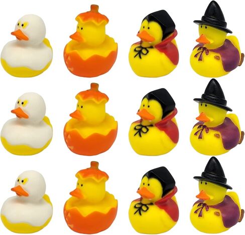 Cool Rubber Ducks (2") Standard Size. (12 Pack) Cute Duck Bath Tub Pool Toys. (Halloween Rubber Duckies) in Saudi Arabia