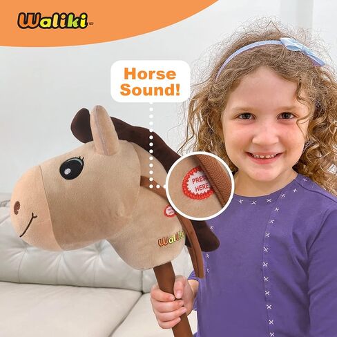 WALIKI Toys Stick Horse (Plush, for Kids and Toddlers) in Saudi Arabia