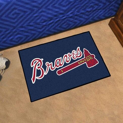 FANMATS 6432 MLB - Atlanta Braves Rug - 19in. x 30in.| Sports Fan Home Decor Rug and Tailgating Mat in Saudi Arabia