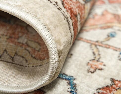 Unique Loom Oslo Collection Distressed Botanical Medallion Beige Area Rug (5' x 8') in Saudi Arabia