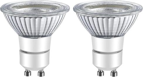 مصابيح LED GU10 ذات غطاء محرك السيارة، لمبة إضاءة LED لجهاز الموقد، لمبة هالوجين بديلة لإضاءة المطبخ، ما يعادل 50 وات، أبيض دافئ 3000 ك، 6 وات 550 لومن، قابلة للتعتيم، مقاومة للماء IP65، حزمة من 2 in Kuwait