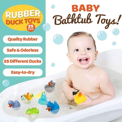 50 Pack Rubber Duck Pack Bath Toy Assortment Bulk Floater Duck for Kids Birthday Gifts Baby Showers Classroom Prizes Party Favors Rubber Duckies for Jeep Summer Beach Pool Toys Easter (50 Pack) in Saudi Arabia