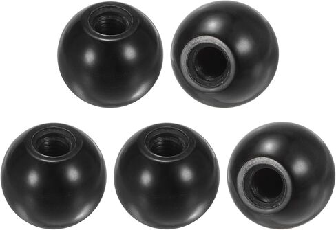 5 عبوات من المقابض الكروية الملولبة، خيط أنثى M8 بقطر 30 مم. مقبض كروي حراري للمخرطة/الآلة/جزازات العشب، مقبض رافعة فينولية مستديرة [أحمر] in Kuwait