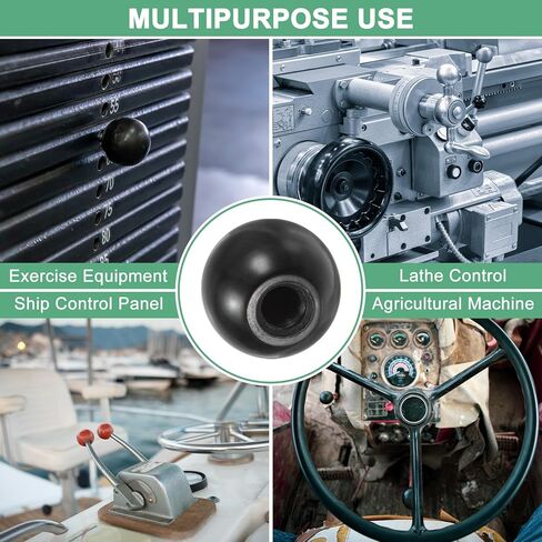 5 عبوات من المقابض الكروية الملولبة، خيط أنثى M8 بقطر 30 مم. مقبض كروي حراري للمخرطة/الآلة/جزازات العشب، مقبض رافعة فينولية مستديرة [أحمر] in Kuwait