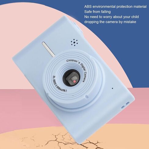Digital Camera, 40MP 1080P Kids Camera with 8X Zoom, Dual Lens, HD IPS Display, Anti Shake, Colorful Photo Frame, Selfie Camera for Children Gift (White) in Saudi Arabia