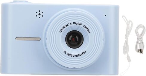 Digital Camera, 40MP 1080P Kids Camera with 8X Zoom, Dual Lens, HD IPS Display, Anti Shake, Colorful Photo Frame, Selfie Camera for Children Gift (White) in Saudi Arabia