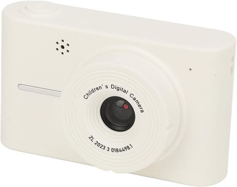 Digital Camera, 40MP 1080P Kids Camera with 8X Zoom, Dual Lens, HD IPS Display, Anti Shake, Colorful Photo Frame, Selfie Camera for Children Gift (White) in Saudi Arabia