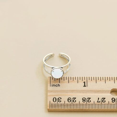 Recycled Early 1900's Olive Green Wine Bottle Adjustable Double Band Glass and Sterling Silver Ring in Saudi Arabia