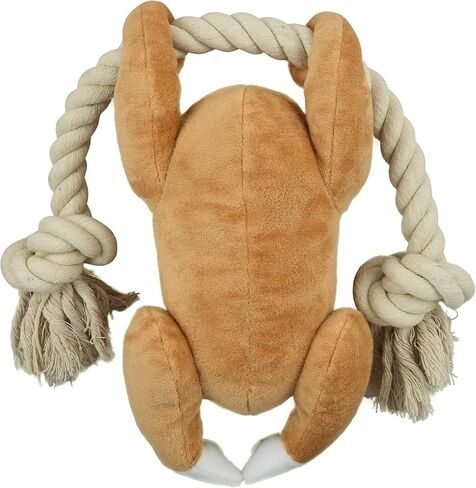 Native Pup Dog Toy with Rope and Squeaker, Avocado, Cow, Sloth, Shark, Candy Corn, Santa, Turkey (Avocado) in Saudi Arabia