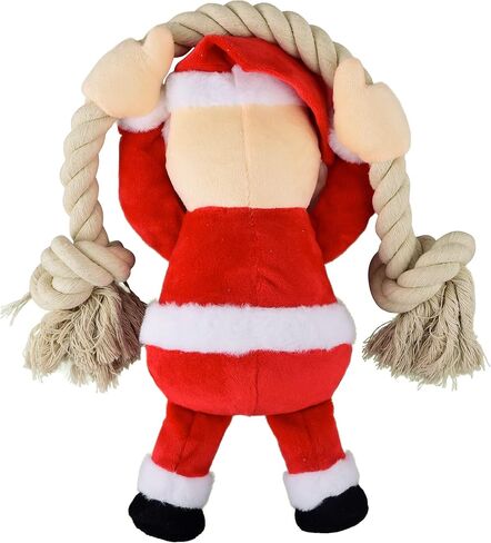 Native Pup Dog Toy with Rope and Squeaker, Avocado, Cow, Sloth, Shark, Candy Corn, Santa, Turkey (Avocado) in Saudi Arabia