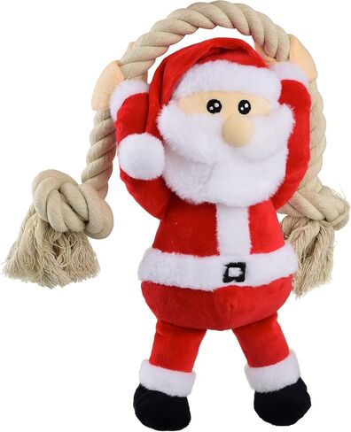 Native Pup Dog Toy with Rope and Squeaker, Avocado, Cow, Sloth, Shark, Candy Corn, Santa, Turkey (Avocado) in Saudi Arabia