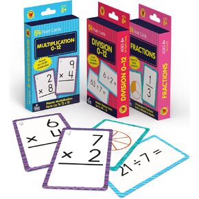 Carson Dellosa 4-Pack Flash Cards for Toddlers 2-4 Years, 216 Toddler Flash Cards, Alphabet Flash Cards, Numbers, Colors, Shapes, Sight Word Flash Cards, Kindergarten and Preschool in Saudi Arabia