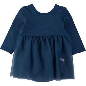 RuffleButts Baby/Toddler Long Sleeve Tulle Skirted Romper in Kuwait