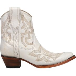Corral Western Embroidery & Zipper Ankle Boot
