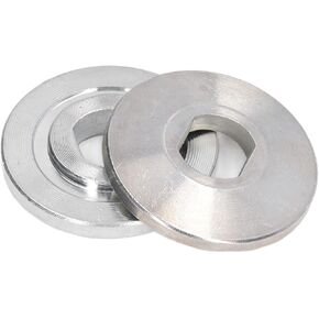 Yctze 2Pcs Premium Carbide Cutting Machine Pressure Plate & Bearing Block for 10in Aluminum Miter Saw, Multifunctional Blade Flange & Clamp Washer Set for Precise Cutting
