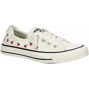 Converse Women's Shoreline Slip On Sneakers, Egret Cherries, 6 US