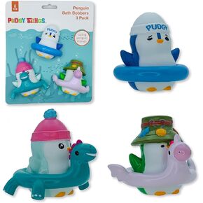 Penguin Bath Bobbers, Bath Toy for Babies and Toddlers, 6+ Months, Set of 3