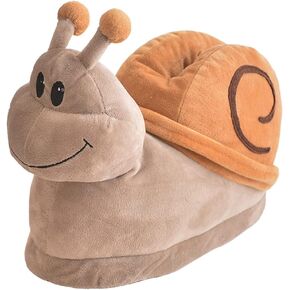 Adorable Plush Snail Slippers for Women, Winter Warm House Slippers, Soft Cozy Non Slip Funny Slippers for Adults