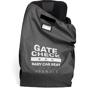 Bramble Infant Car Seat Travel Bag for Airplane - Waterproof Car Seat Cover for Airplane Travel 34" - Booster Seat Travel Bag Carseat Carrier for Airport, Black