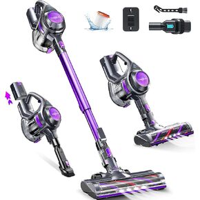 Cordless Vacuum Cleaner, 8-in-1 Powerful Vacuum Cleaners for Home with 1.3L Large Capacity, 2 Modes & 30Mins Runtime, Rechargeable Stick Vacuum for Pet Hair Hardwood Carpet - Green