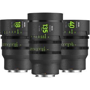 NiSi Athena Prime 40mm T1.9 G Mount (No Drop-in Filter) - Full Frame Cinema Lens Compatible with Fujifilm G Mount Cameras