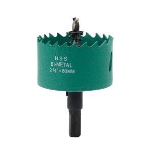 Woogim 80mm/3.14" Metal Hole Saws HSS Bi-Metal Hole Cutter for Hole Saws for Wood Boards PVC Drywall Green 1 PCS
