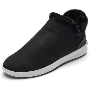 OLUKAI Malua Hulu Women's Boot, Soft & Comfortable Waterproof Nubuck Leather, Full-Grain Leather Heel with Elastic Panels, Slip-On Design