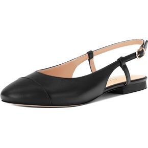 Women's Slingback Flats, Round Toe Flats for Women Dressy Casual Work Office Party, Women's Flats Dress Shoes