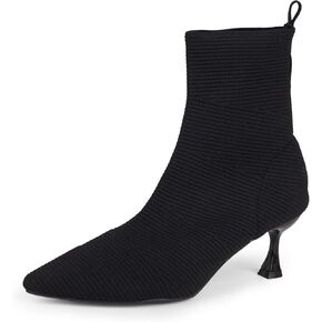 YEOJOU Ankle Boots for Women Low Heel Sock Booties Knit Pointed Toe Women's Winter Boots Sock Boots Fall Shoes in Kuwait