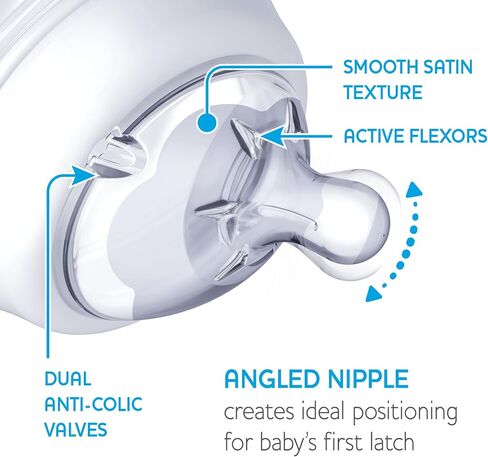 Chicco NaturalFit Baby Bottle Slow Flow with Bonus Straight Nipple, 0 Months+, 5 Ounce in Saudi Arabia