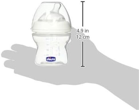زجاجة رضاعة الأطفال ناتشورال فيت من شيكو، تدفق بطيء مع حلمة مستقيمة إضافية، 0 أشهر فما فوق، 5 أونصة in Kuwait