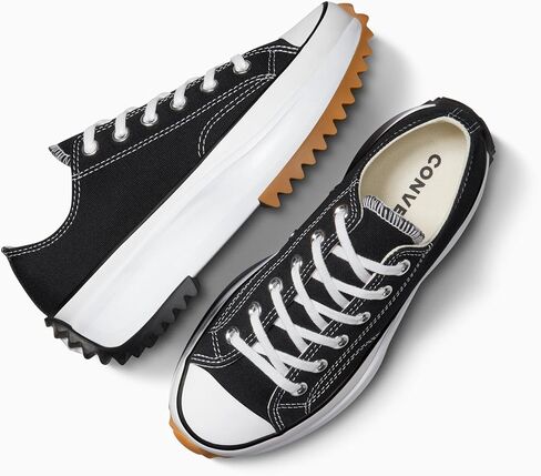 منصة Converse Run Star Hike Ox (أسود/أبيض/صمغ، نظام مقاسات الأحذية الأمريكية، للكبار، للرجال، رقمي، متوسط، رقمي_8) in Kuwait