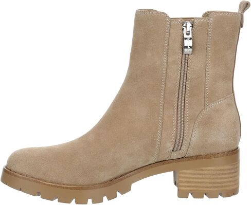 Finley - حذاء نسائي كاجوال سهل الارتداء من الجلد السويدي ونعل تشيلسي للكاحل in Kuwait