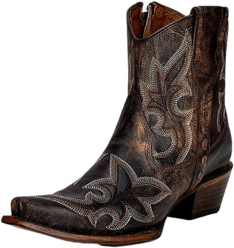 Corral Western Embroidery & Zipper Ankle Boot in Kuwait