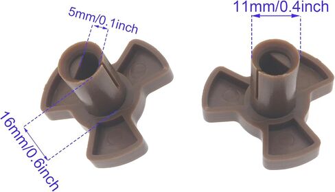 2pcs Microwave Turntable Coupler 0.94" Microwave Oven Turntable Roller Guide Support Microwave Turntable Spinner Replacement in Saudi Arabia